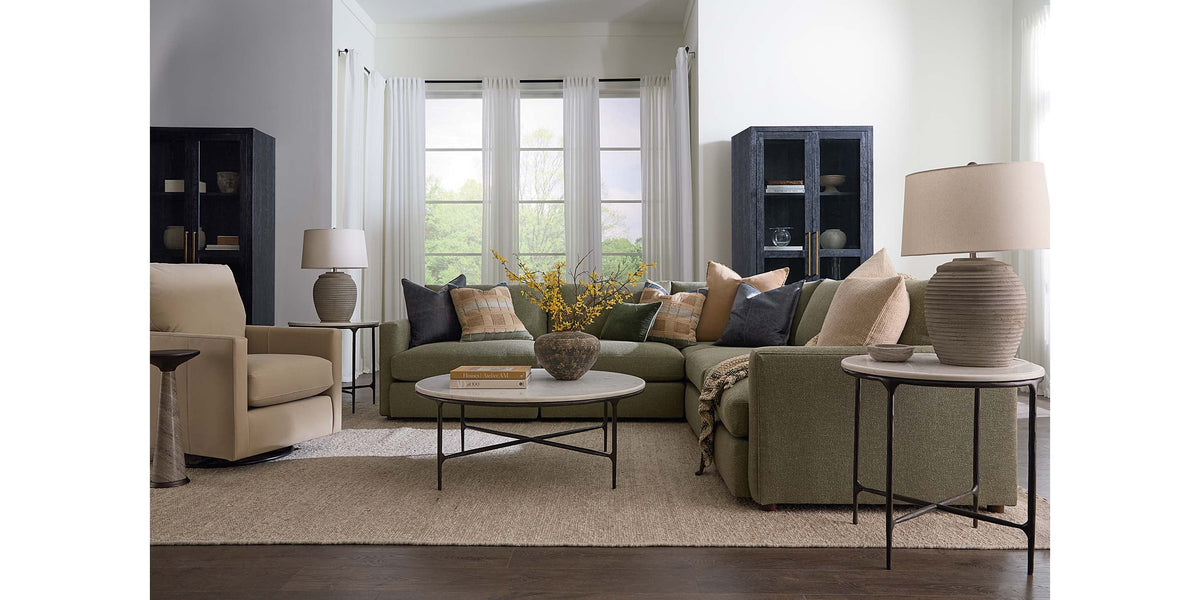 Bassett Allure LF Chaise — Stretch-Out Sectional Piece Bassett Sofa