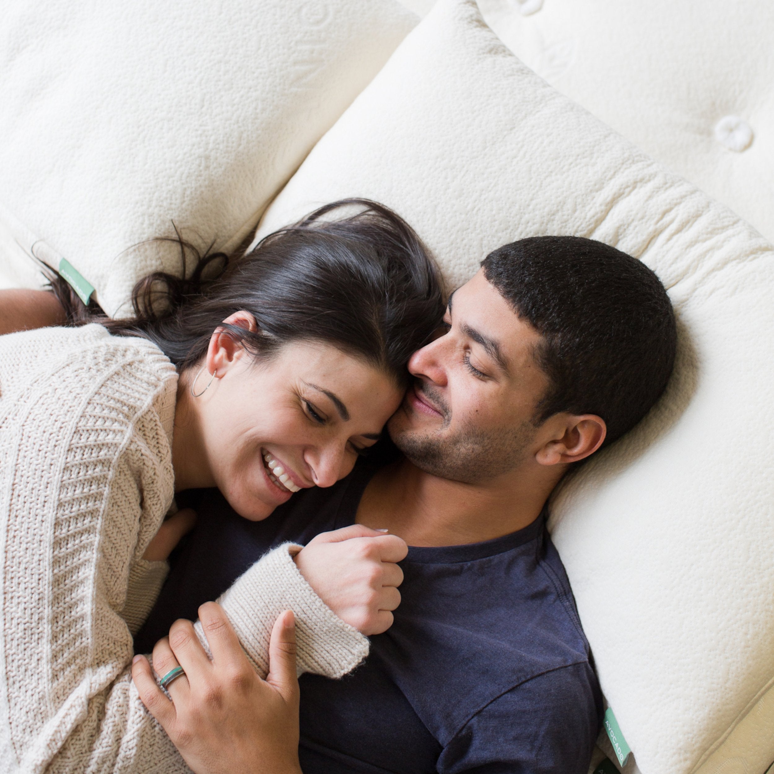 Avocado Green Side Sleeper Pillow — Contoured Organic Latex and Kapok