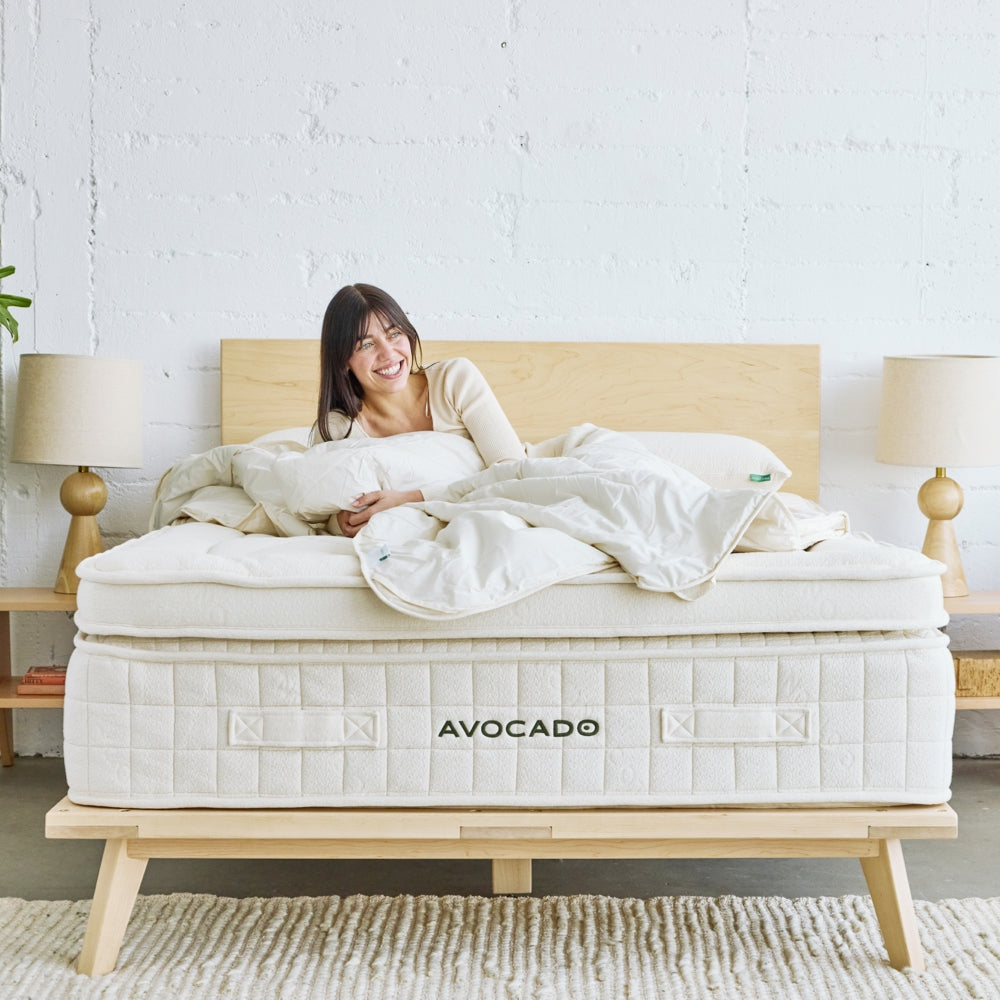 Avocado Luxury Organic Mattress Ultra Plush Box-Top — Double Coil, 15 in