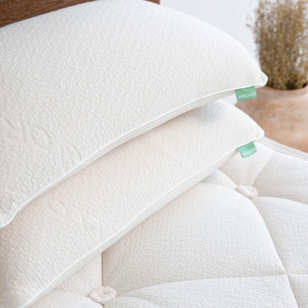 Avocado Pure Talalay Luxury Pillow — Soft or Medium Latex Core