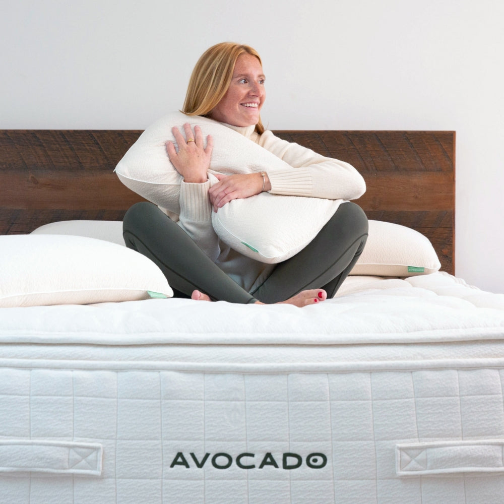 Avocado Pure Talalay Luxury Pillow — Soft or Medium Latex Core