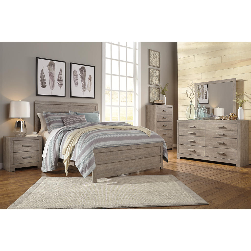 Culverbach Queen Panel Bed with Dresser and Mirror, Chest and 2 Nightstands Signature Design by Ashley® Uncategorized