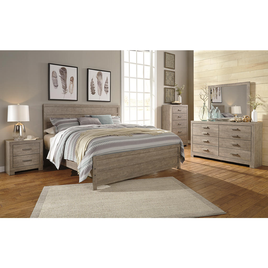 Culverbach King Panel Bed, Dresser, Mirror, Chest and Nightstand Signature Design by Ashley® Uncategorized
