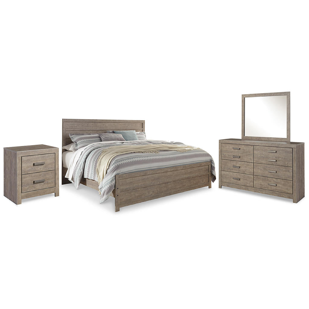 Culverbach King Panel Bed, Dresser, Mirror and Nightstand Signature Design by Ashley® Uncategorized