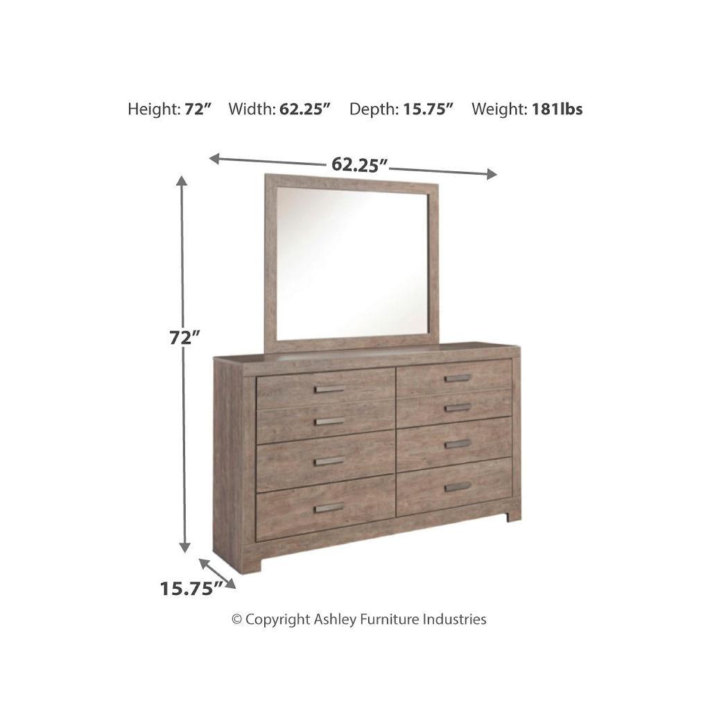 Culverbach Dresser and Mirror — Vintage Gray Signature Design by Ashley® Bedroom