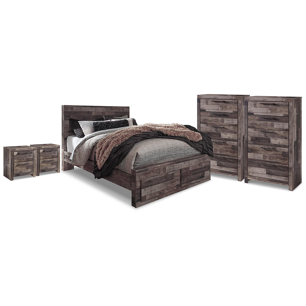 Derekson Queen Storage Bed, 2 Chests and 2 Nightstands Signature Design by Ashley® Uncategorized