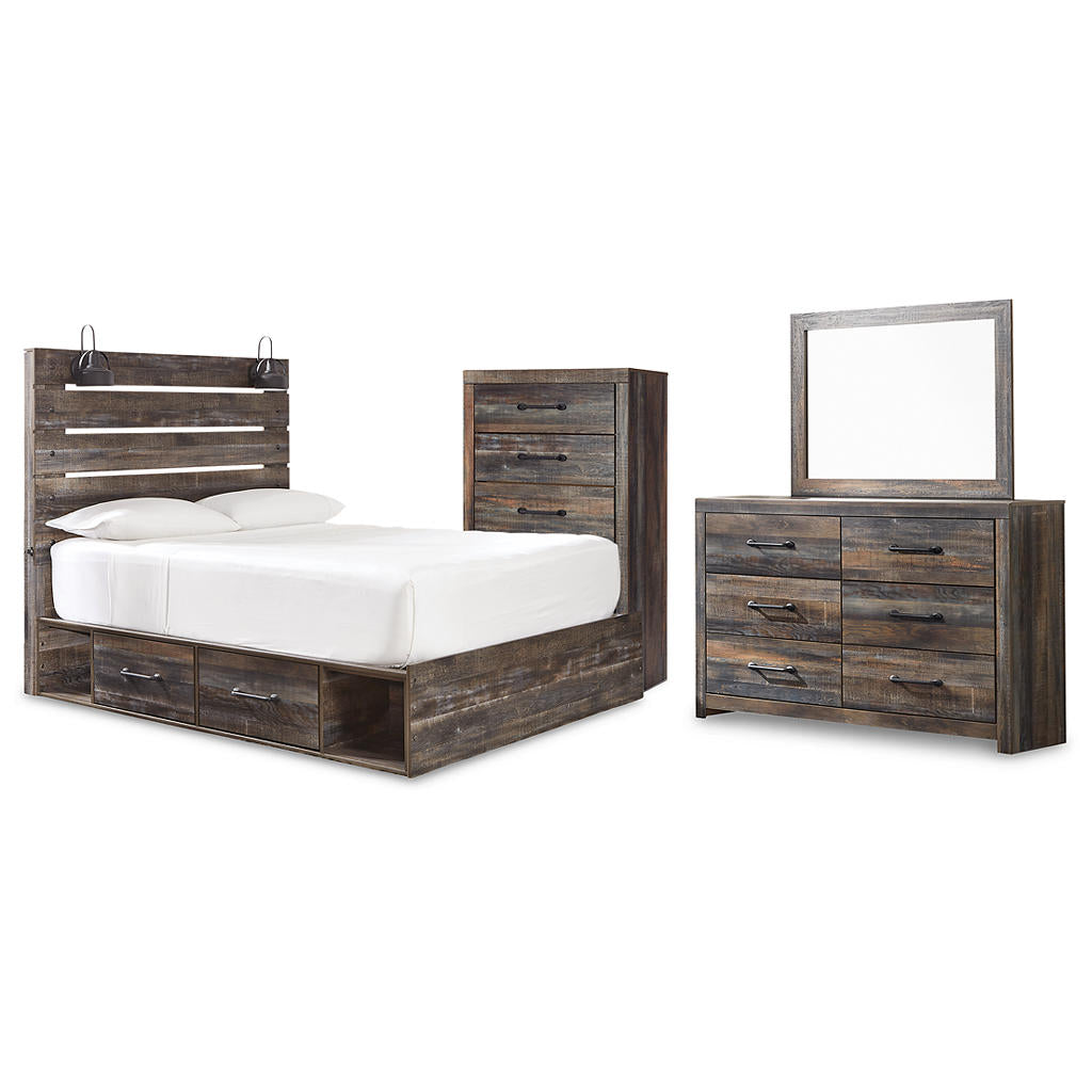 Drystan Queen Panel Bed with Storage, Dresser, Mirror and Chest Signature Design by Ashley® Uncategorized