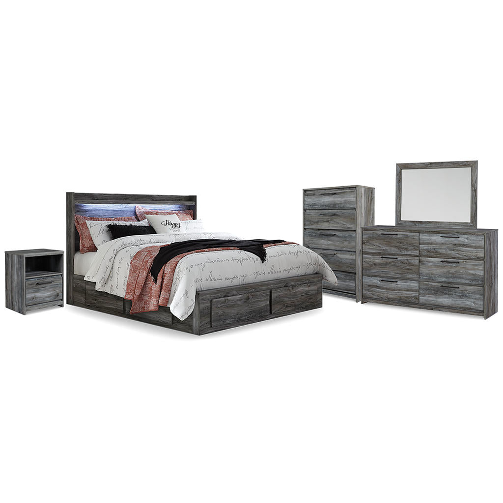 Baystorm King Storage Bed, Dresser, Mirror, Chest and Nightstand Signature Design by Ashley® Uncategorized