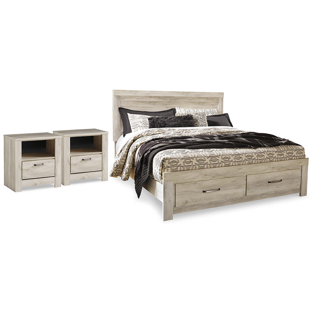 Bellaby King Storage Bed and 2 Nightstands Signature Design by Ashley® Uncategorized