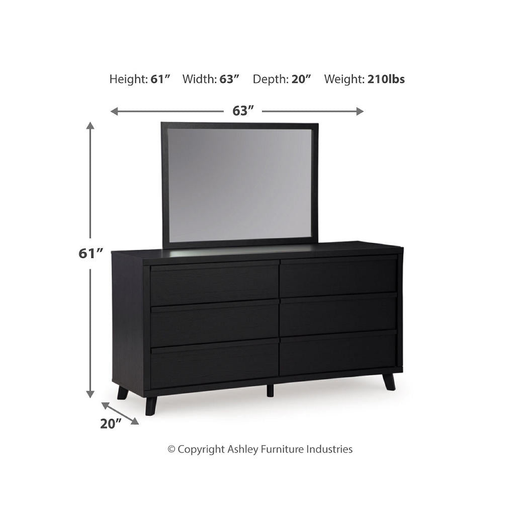 Danziar King Panel Bed, Dresser, Mirror and Nightstand Signature Design by Ashley® Uncategorized