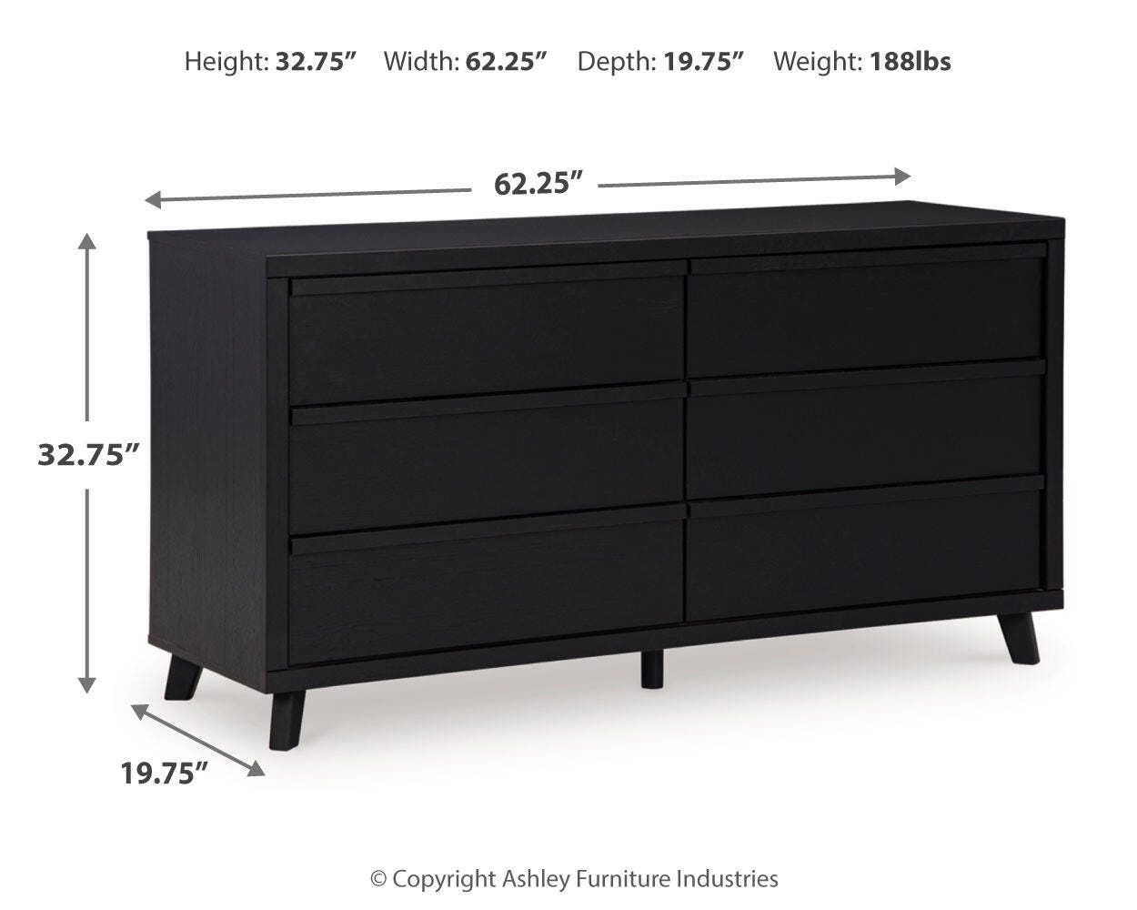 Danziar Queen Panel Bed and Dresser — 2-Piece Platform Set Signature Design by Ashley® Bedroom
