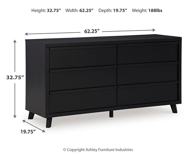 Danziar King Panel Bed, Dresser and 2 Nightstands