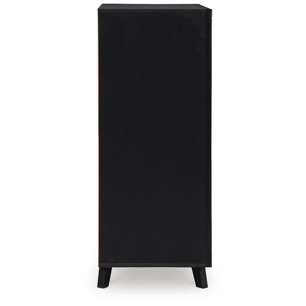 Danziar Wide Chest of Drawers — Matte Black Signature Design by Ashley® Bedroom