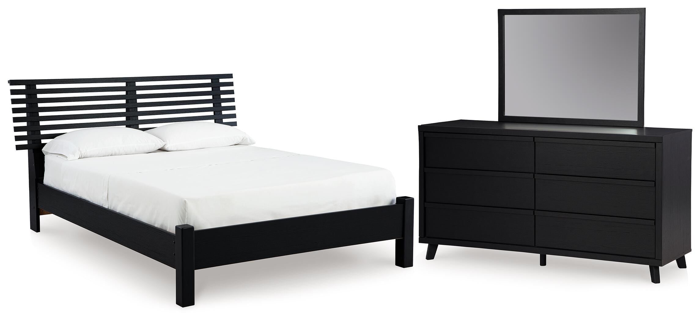 Danziar Full Slat-Headboard Bed, Dresser and Mirror (B21) Signature Design by Ashley® Bedroom