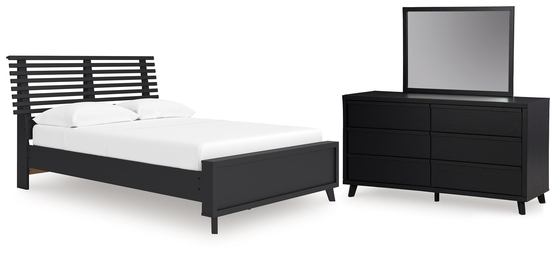 Danziar Full Slat Platform Bed, Dresser and Mirror (B24) Signature Design by Ashley® Bedroom