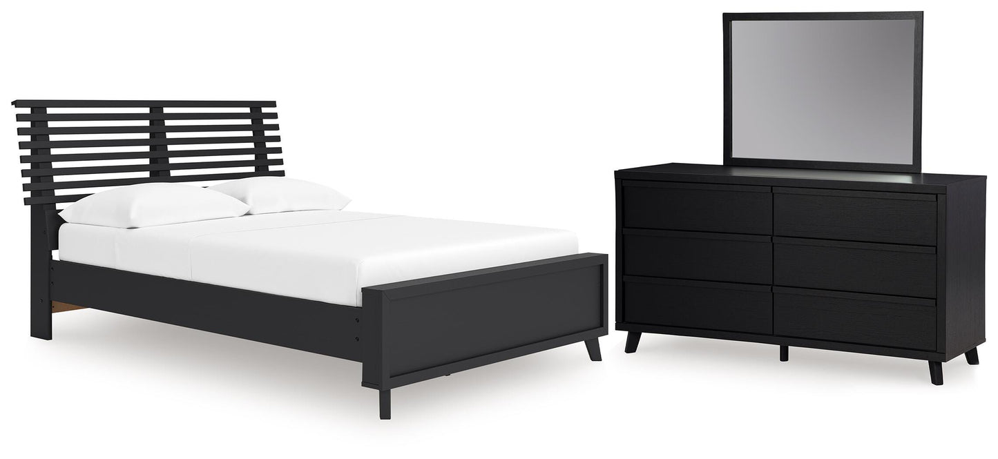 Danziar Full Slat Platform Bed, Dresser and Mirror (B24) Signature Design by Ashley® Bedroom