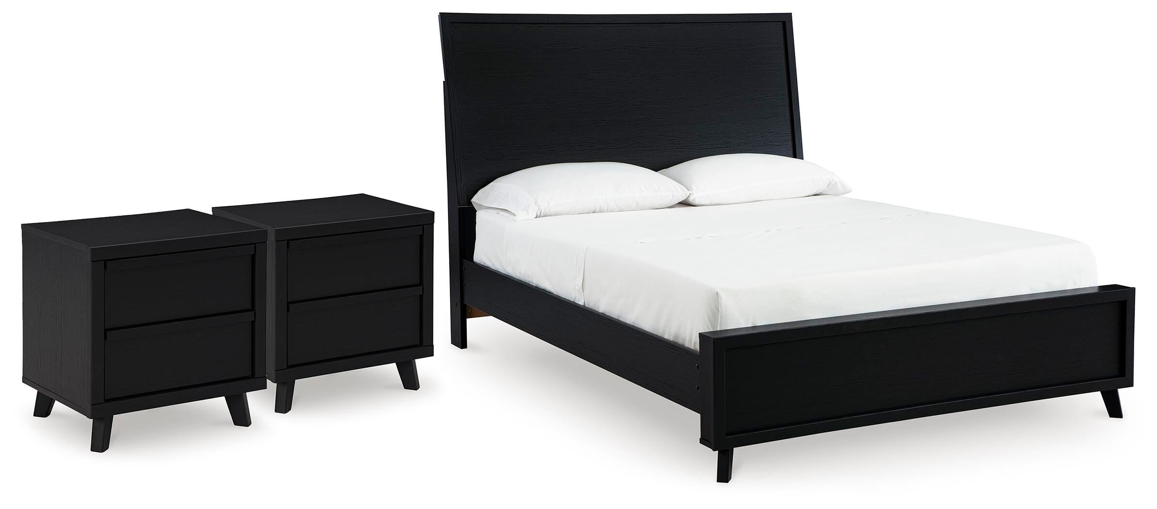 Danziar Queen Platform Bed and 2 Nightstands — 3-Piece Set Signature Design by Ashley® Bedroom
