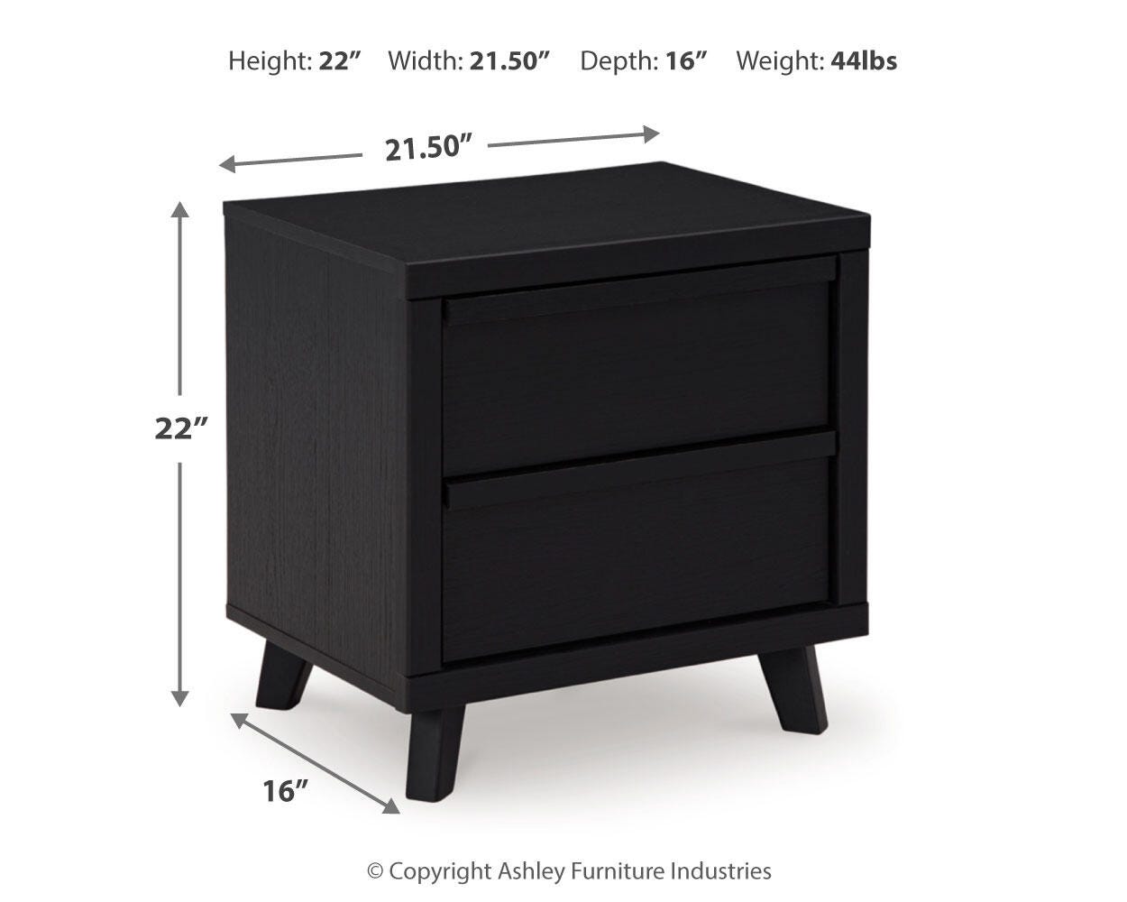 Danziar Queen Platform Bed and 2 Nightstands — 3-Piece Set Signature Design by Ashley® Bedroom