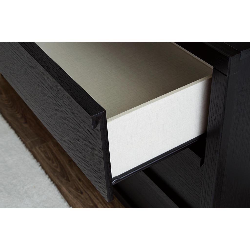 Danziar Wide Chest of Drawers — Matte Black Signature Design by Ashley® Bedroom