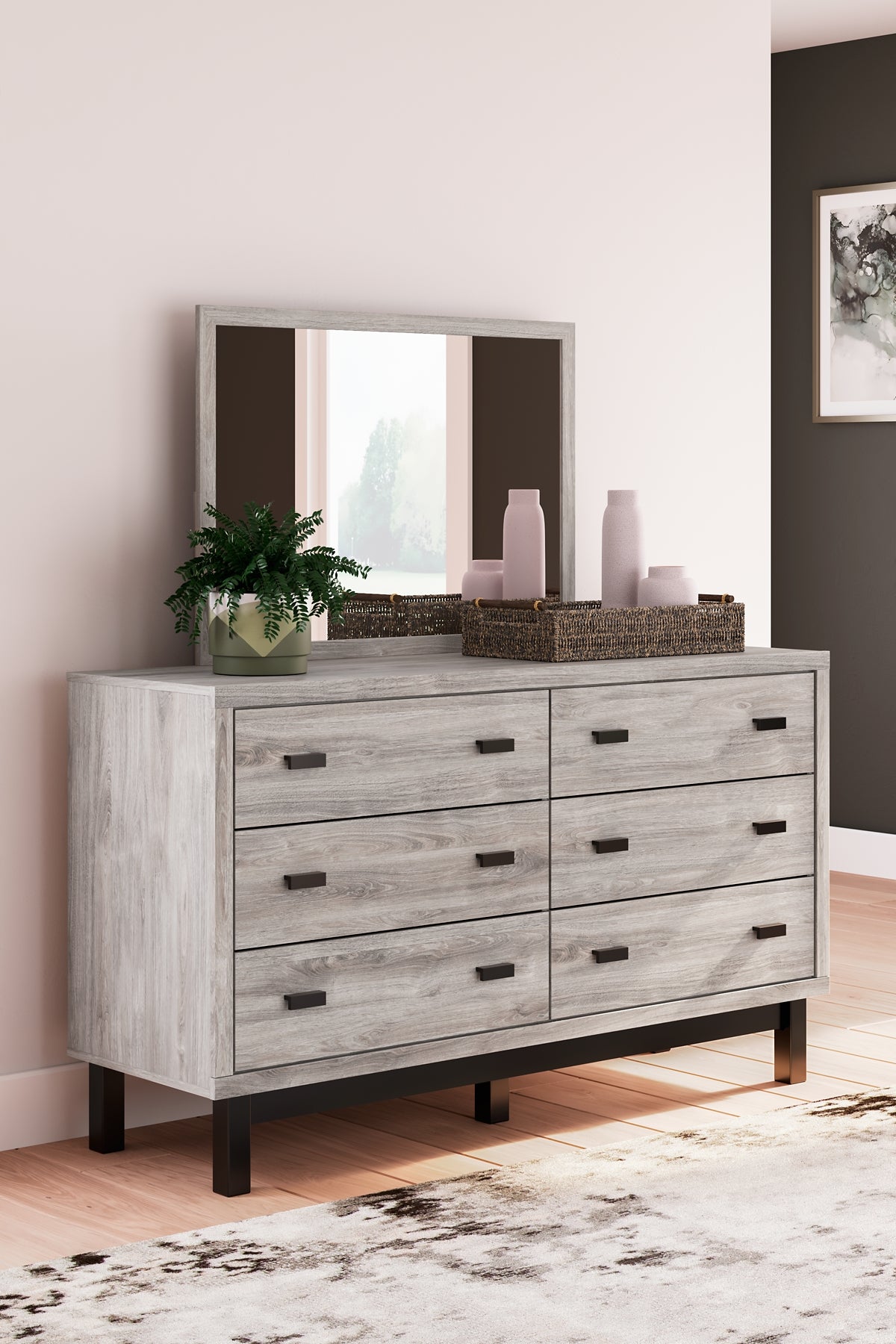 Vessalli Queen Panel Bed, Dresser and Mirror