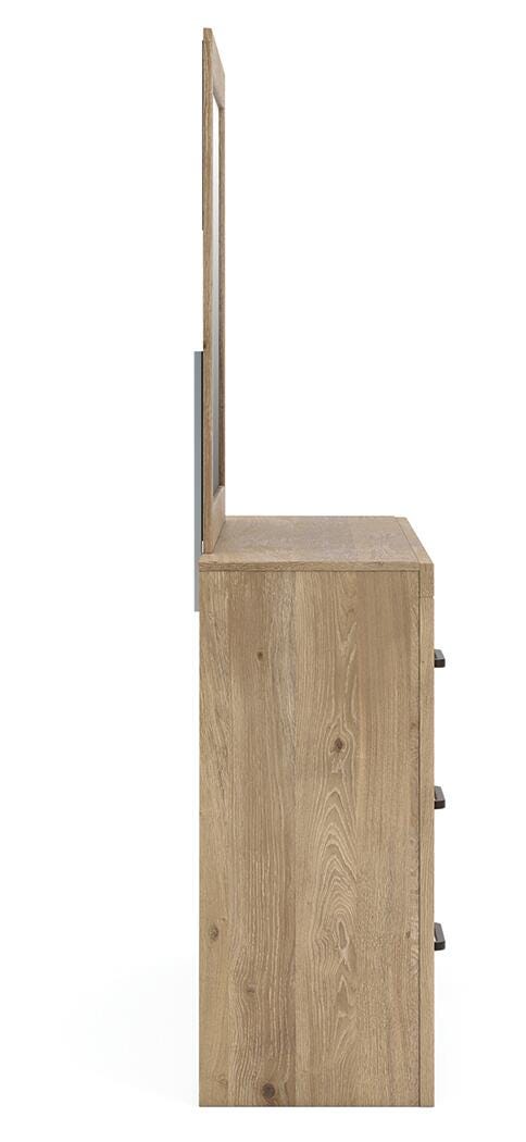 Brozmont Queen Panel Bed, Dresser and Mirror