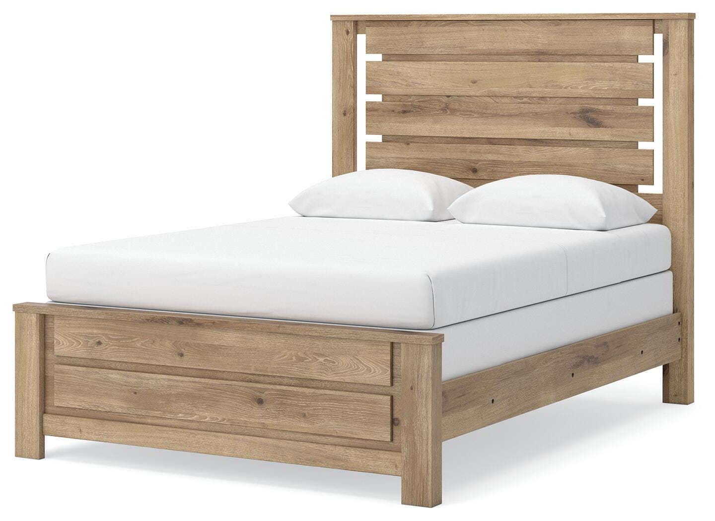 Brozmont Queen Panel Bed, Dresser and Mirror
