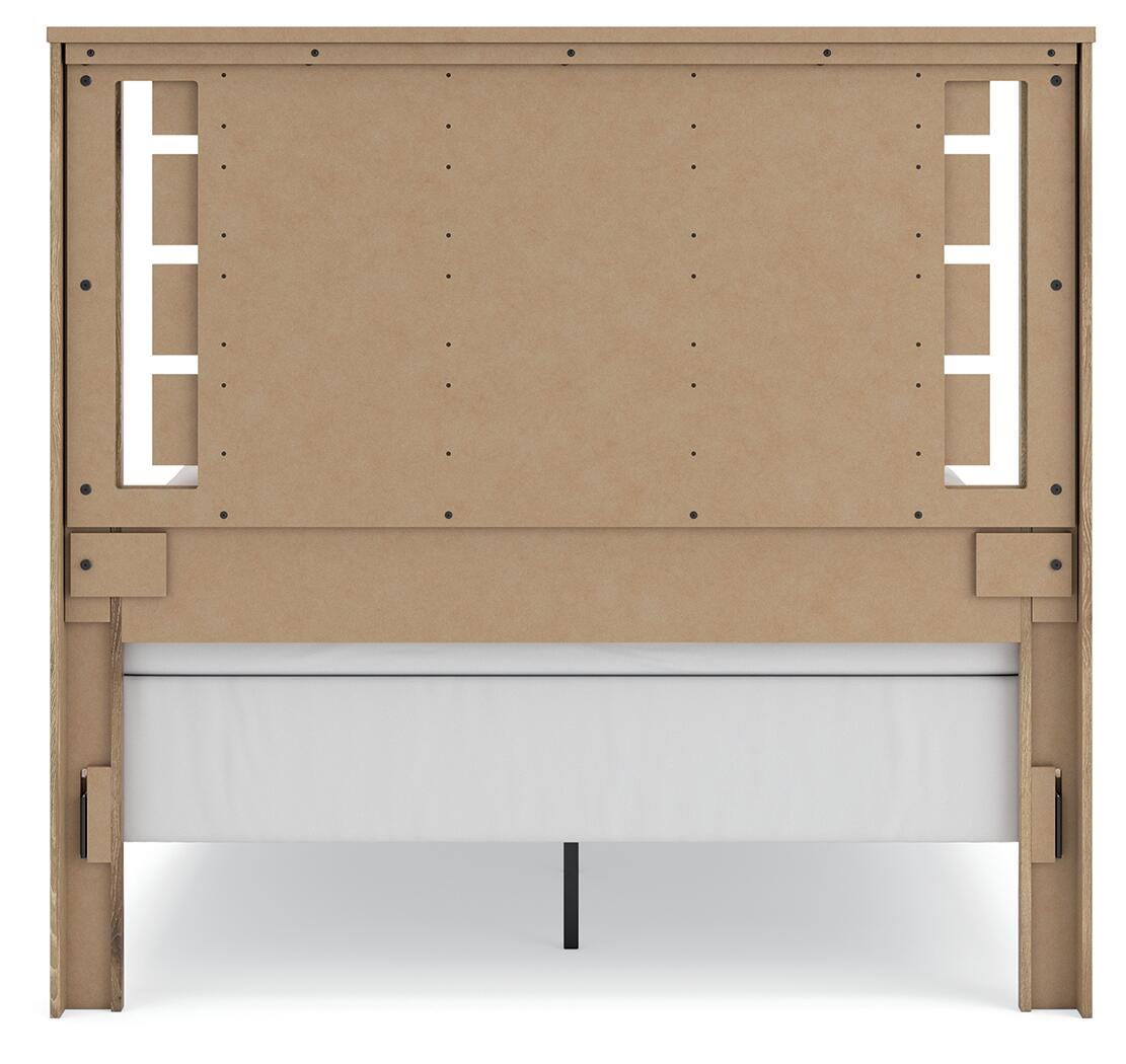 Brozmont Queen Panel Bed, Dresser and Mirror