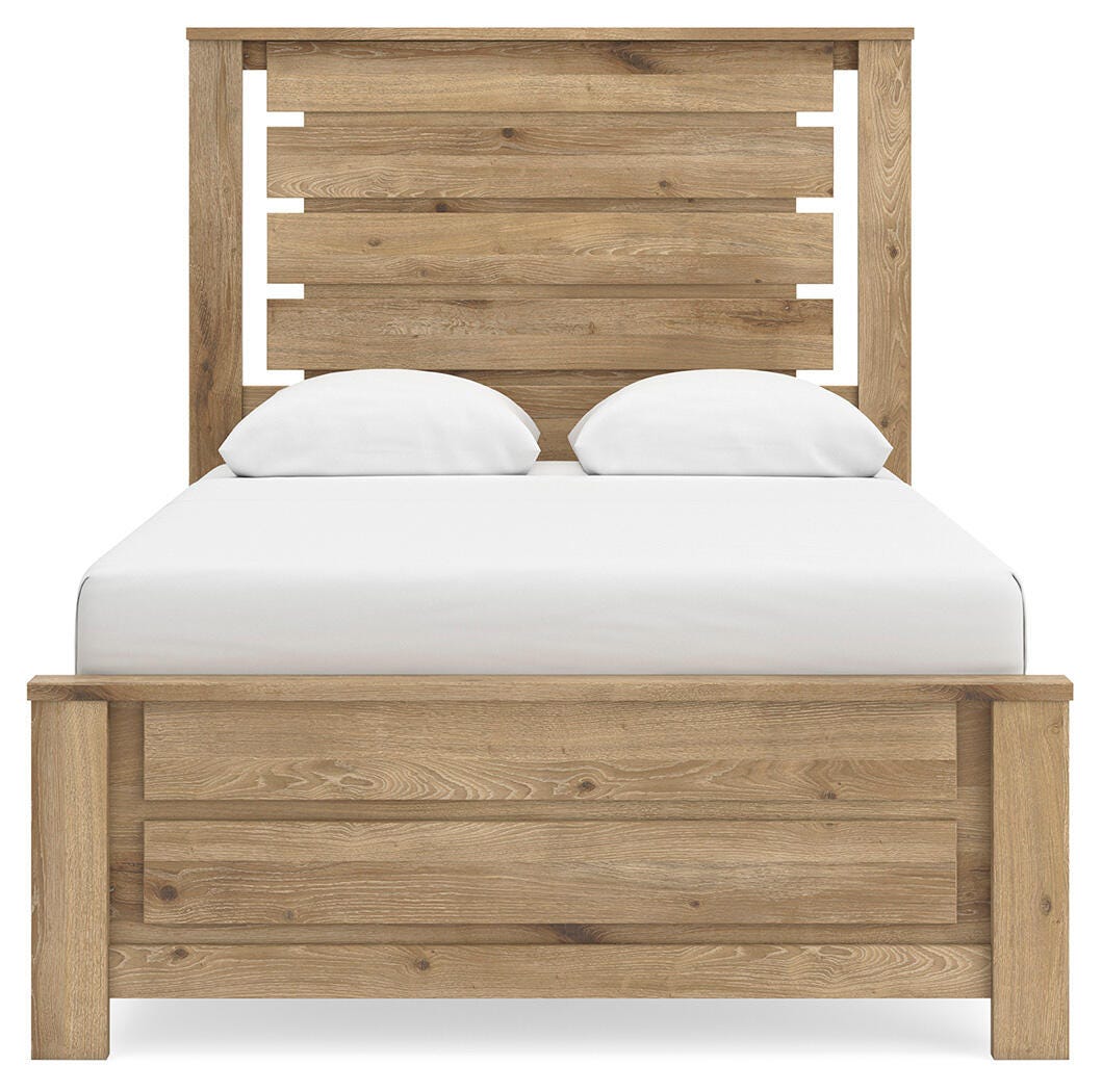Brozmont Full Panel Bed, Dresser and Mirror — 3-Piece Set Benchcraft® Bedroom