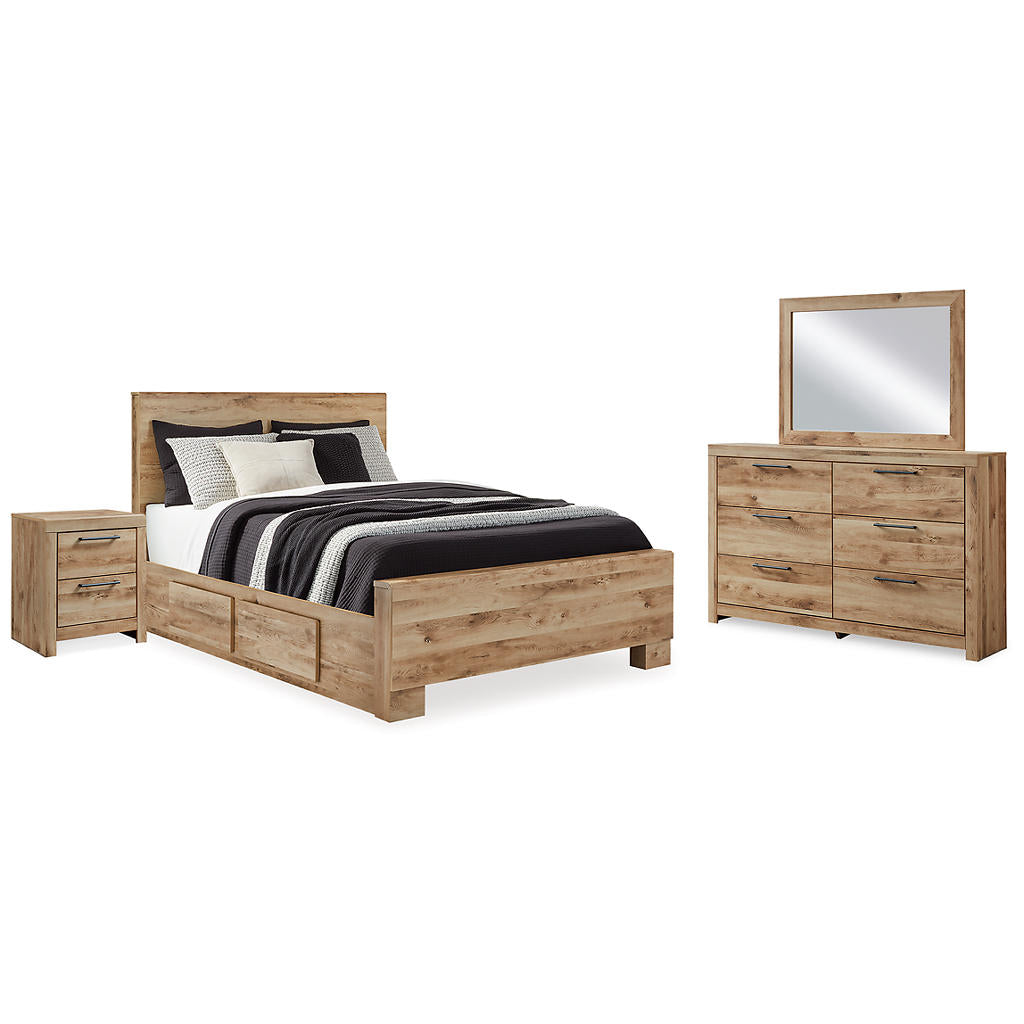 Hyanna Queen Panel Bed with Storage, Dresser, Mirror and Nightstand Signature Design by Ashley® Uncategorized
