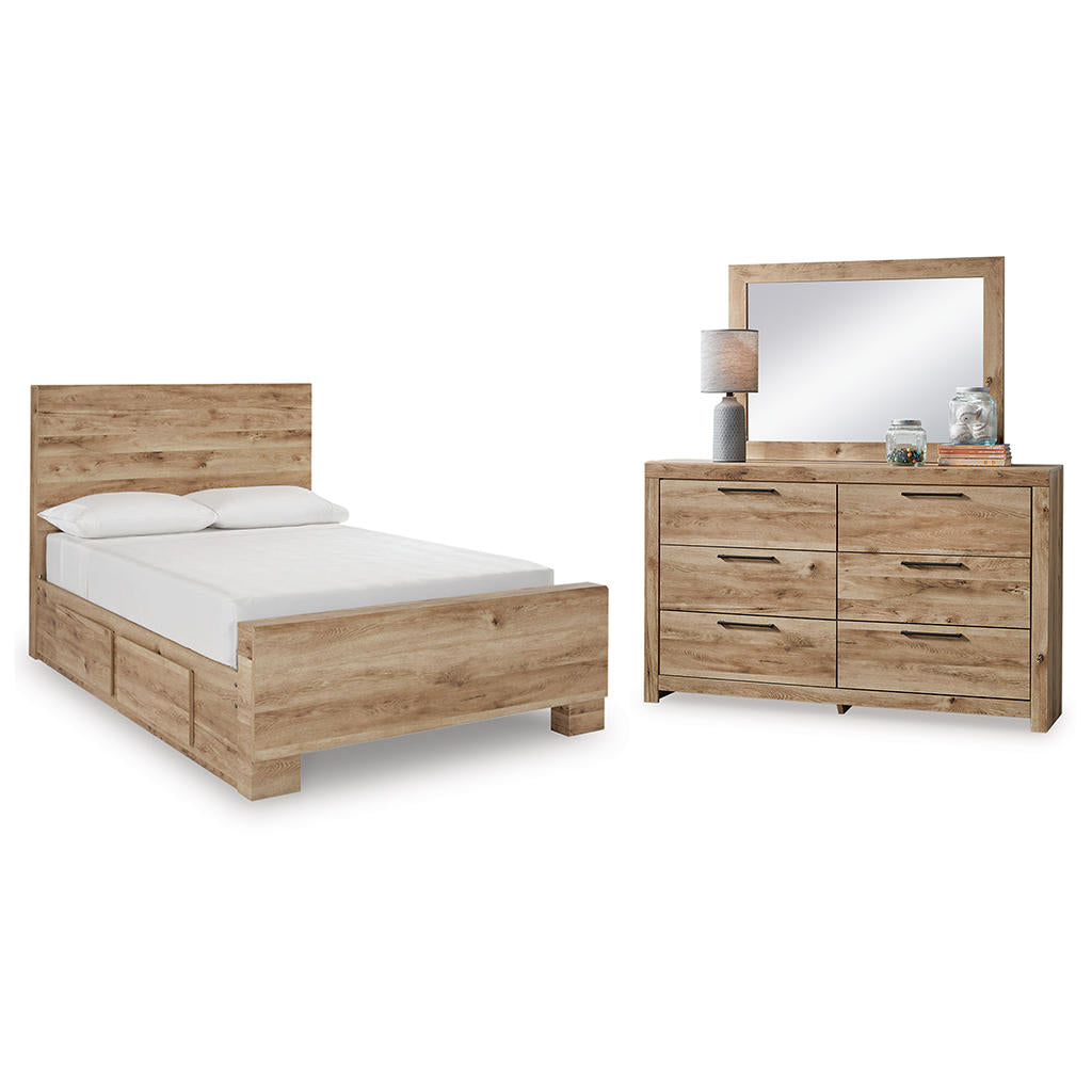 Hyanna Full Panel Bed with 1 Side Storage, Dresser and Mirror Signature Design by Ashley® Uncategorized