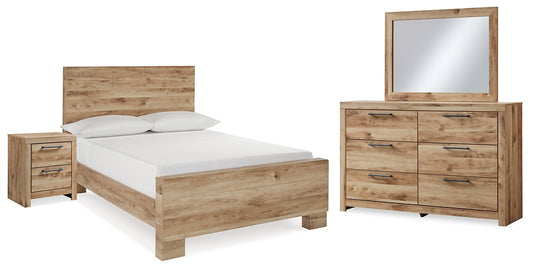 Hyanna Full Panel Bed, Dresser, Mirror and Nightstand