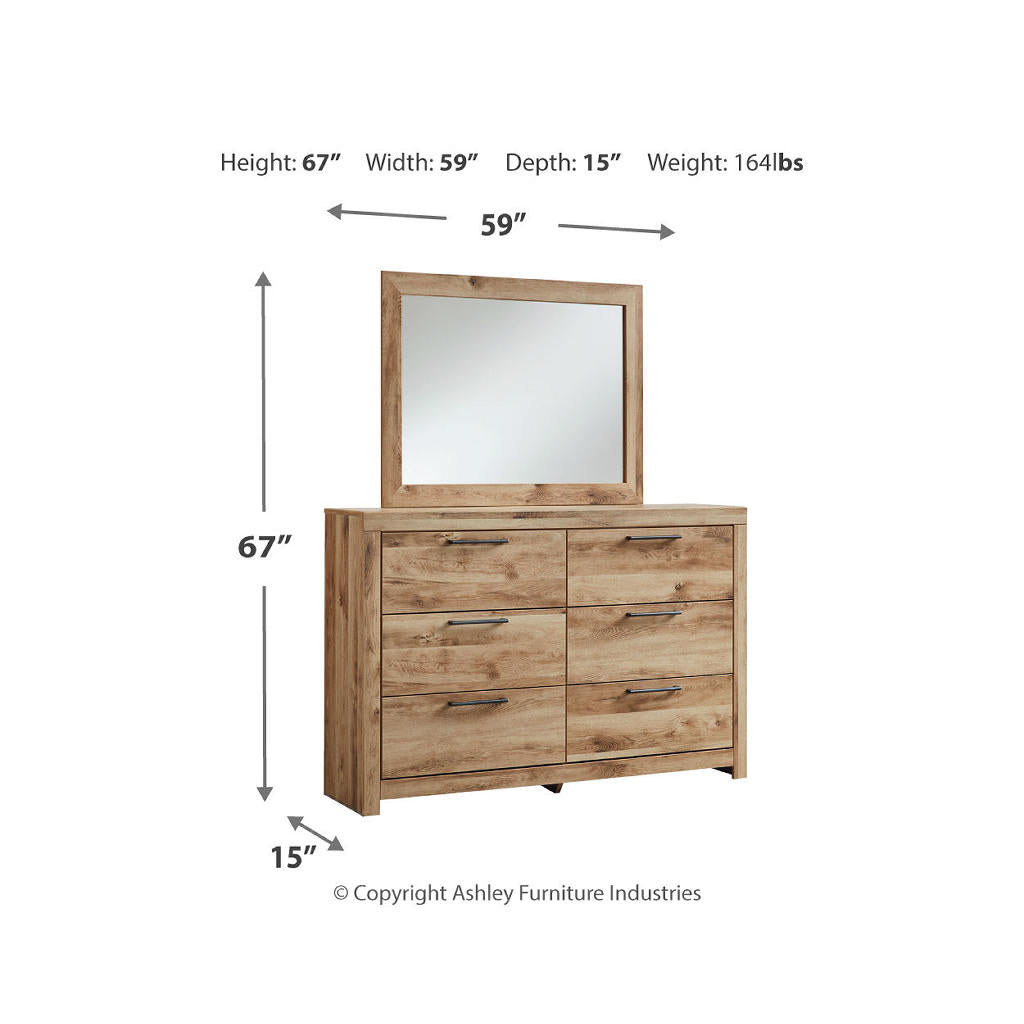 Hyanna Queen Panel Bed with Storage, Dresser, Mirror and Nightstand Signature Design by Ashley® Uncategorized