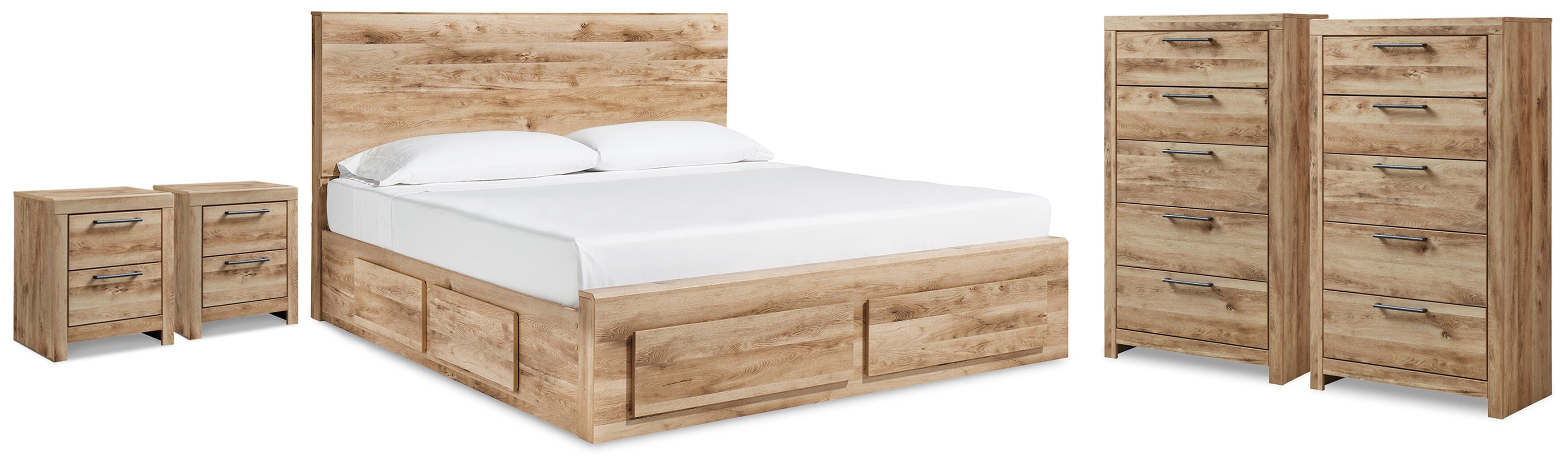 Hyanna King Storage Bed, 2 Chests and 2 Nightstands — 5-Piece Signature Design by Ashley® Bedroom