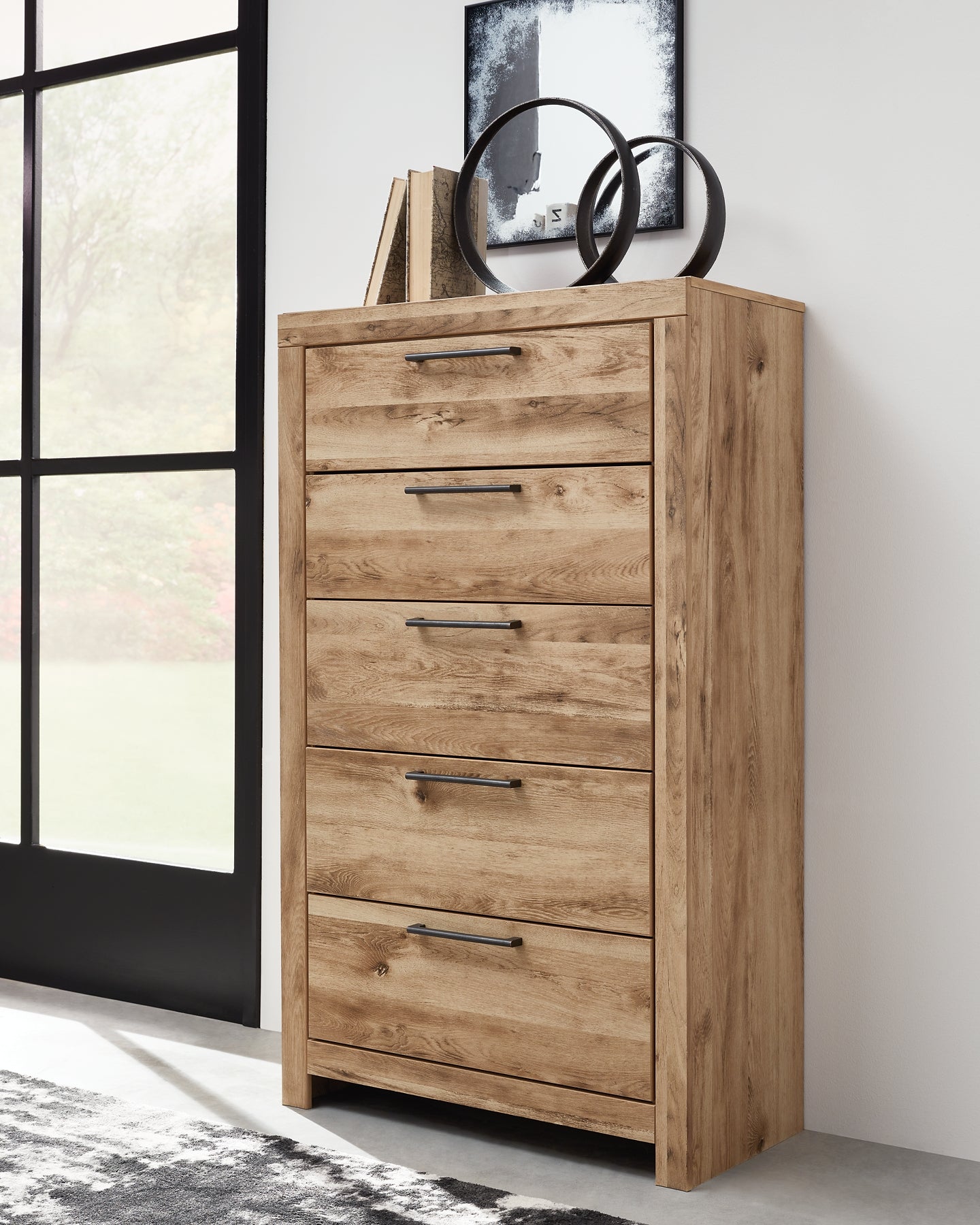 Hyanna King Panel Headboard, Dresser, Mirror and Chest