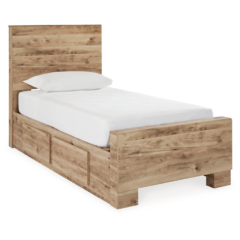 Hyanna Twin Panel Bed with 1 Side Storage, Dresser and Mirror Signature Design by Ashley® Uncategorized