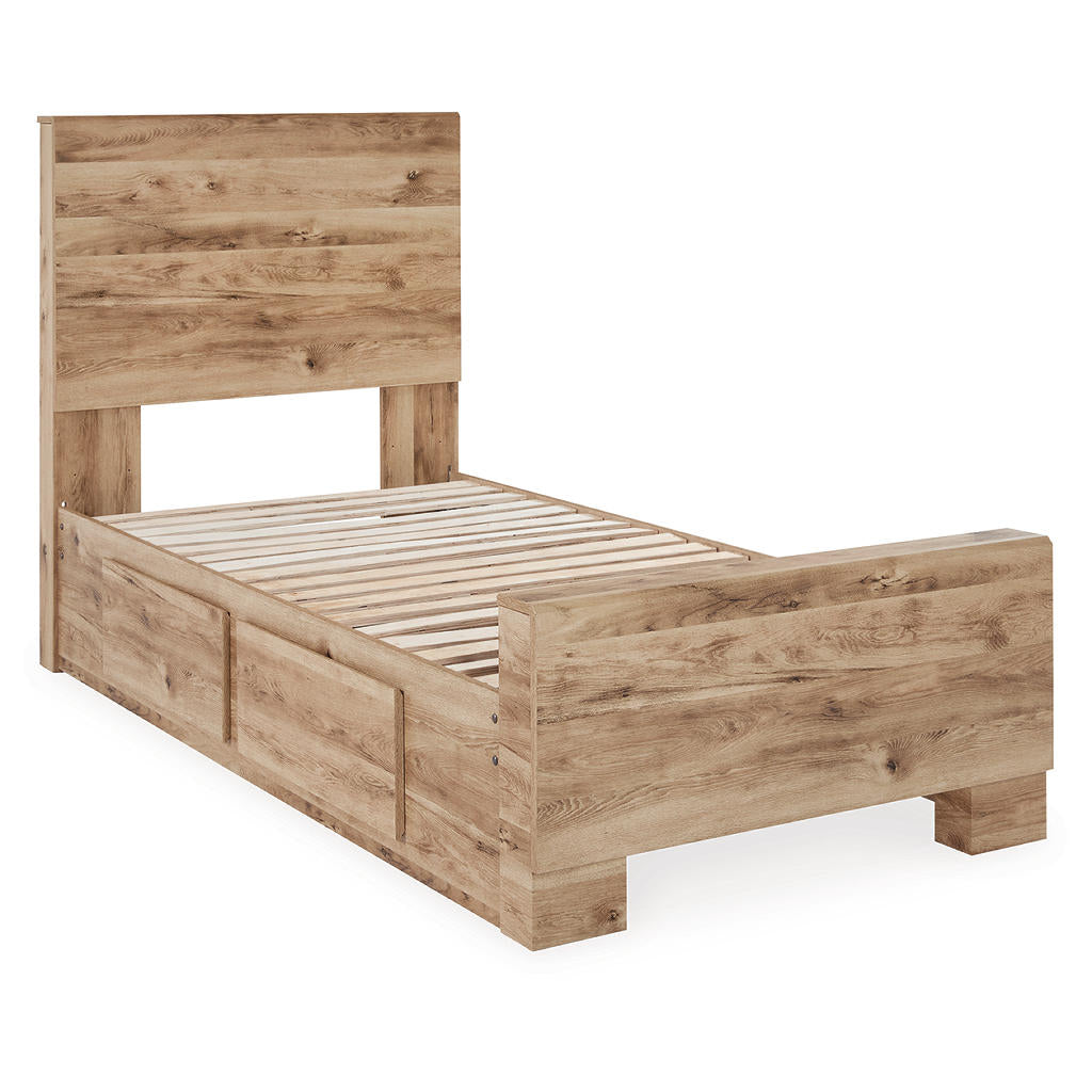 Hyanna Twin Panel Bed with 1 Side Storage, Dresser and Mirror Signature Design by Ashley® Uncategorized