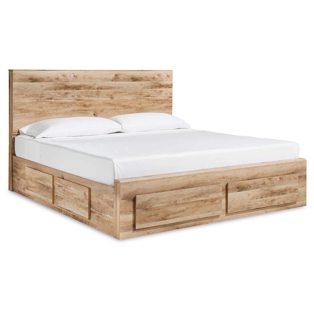 Hyanna King Storage Bed + 1 Under-Bed Unit — Tan Brown Signature Design by Ashley® Bedroom