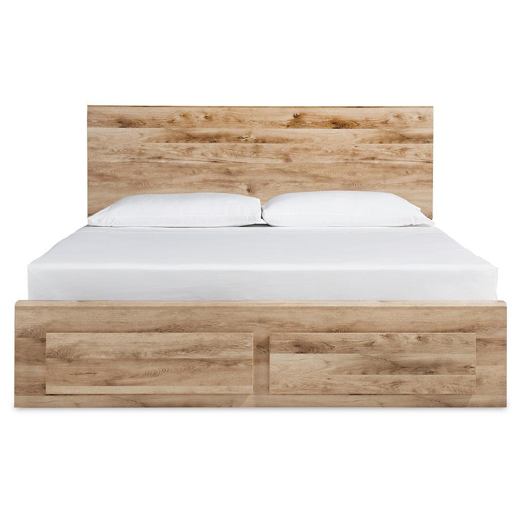 Hyanna Queen Storage Bed + 2 Under-Bed Units — Tan Brown Signature Design by Ashley® Bedroom