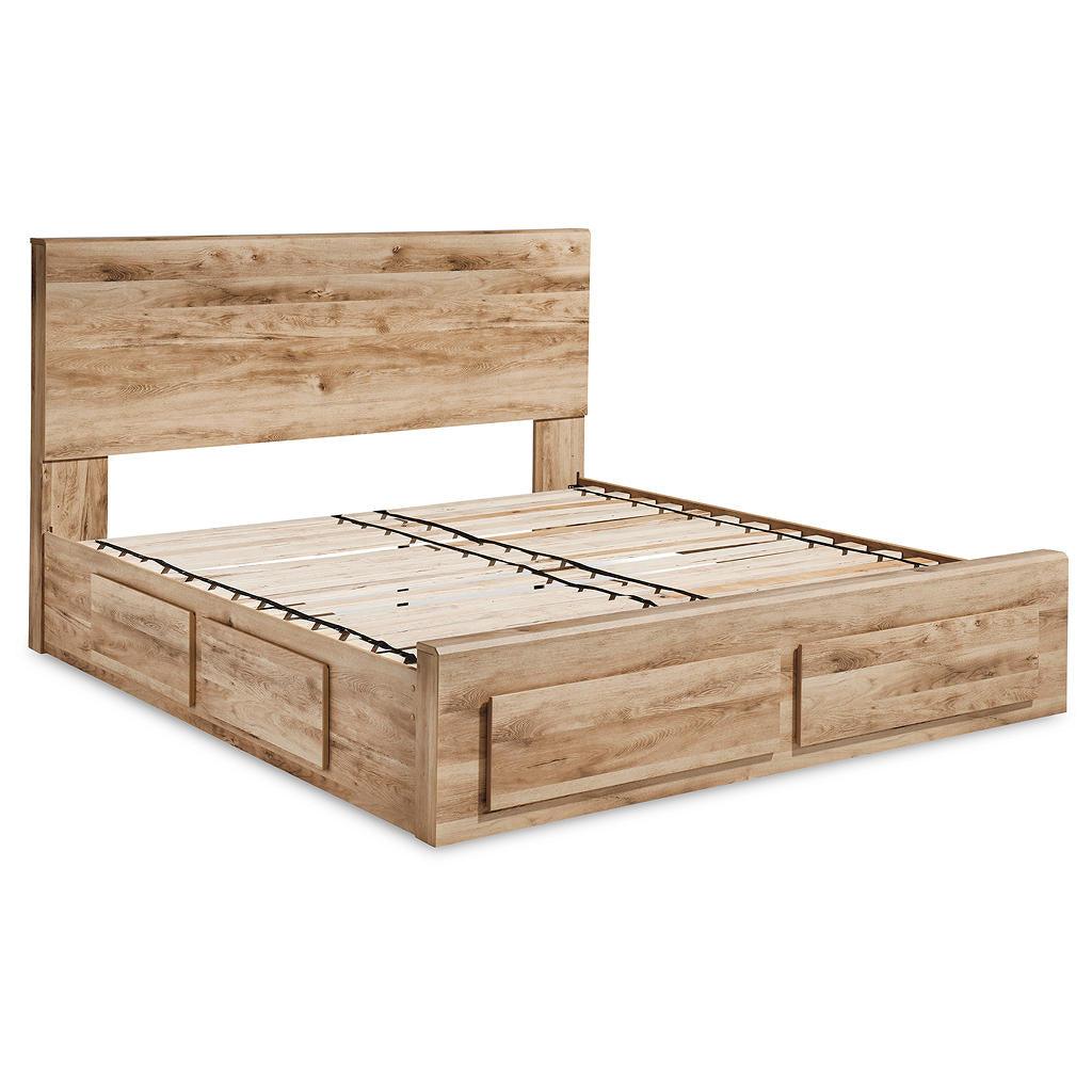 Hyanna Queen Storage Bed + 2 Under-Bed Units — Tan Brown Signature Design by Ashley® Bedroom