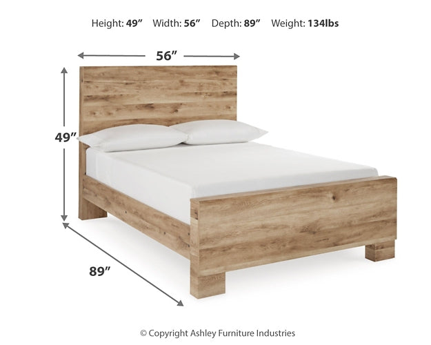 Hyanna Full Panel Bed, Dresser, Mirror and Nightstand