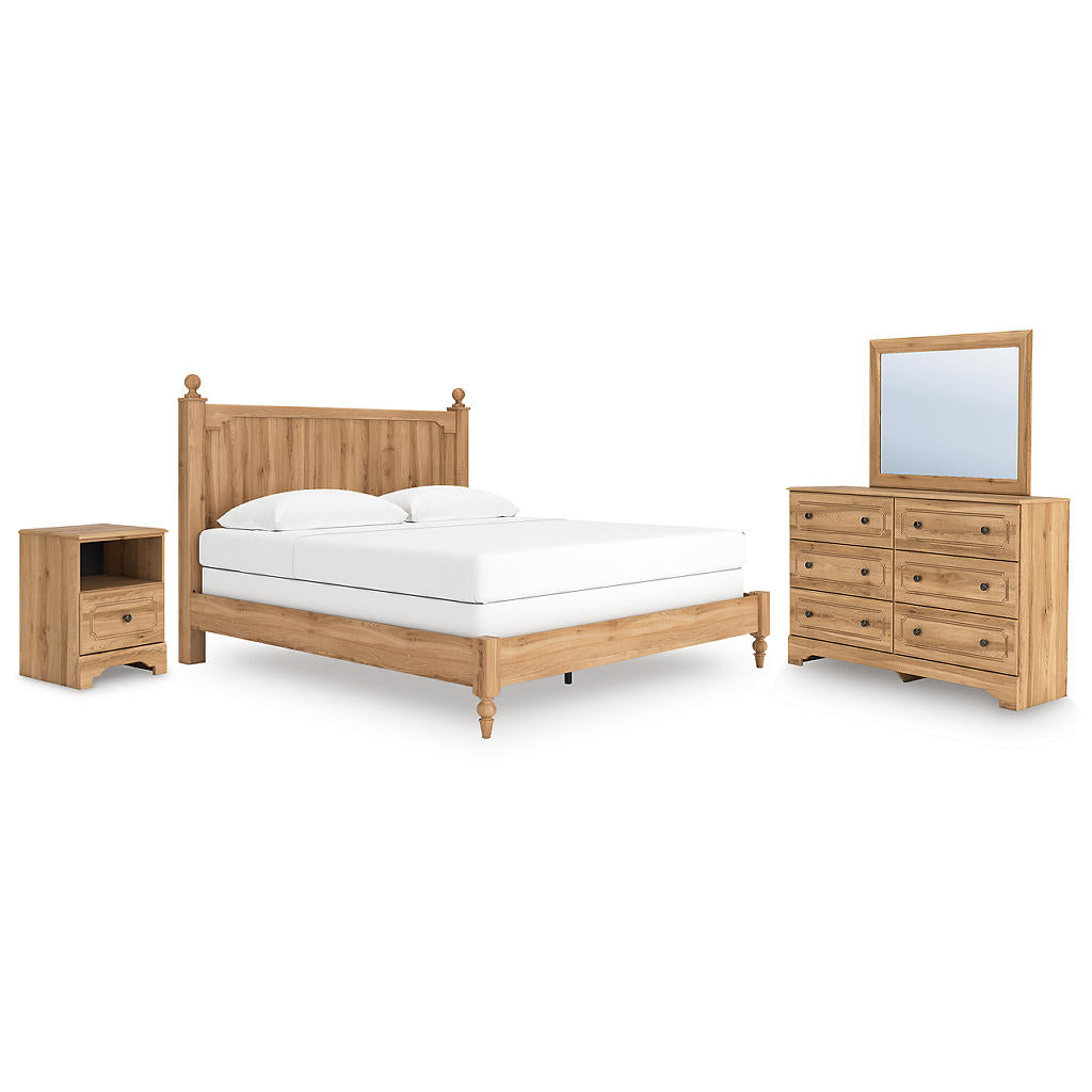 Aleaport King Panel Bed, Dresser, Mirror and Nightstand Signature Design by Ashley® Uncategorized