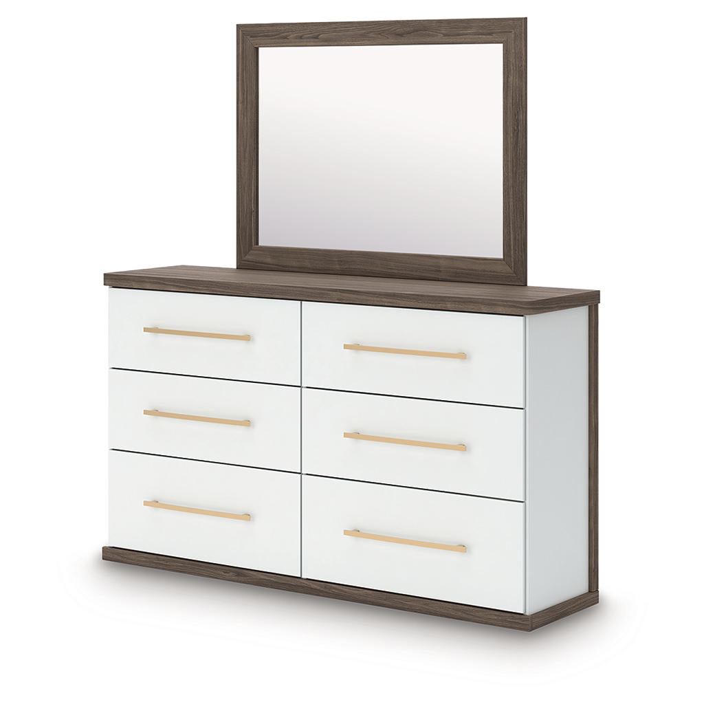 Kendanport Queen Upholstered Bed, Dresser, Mirror and Nightstand Signature Design by Ashley® Uncategorized