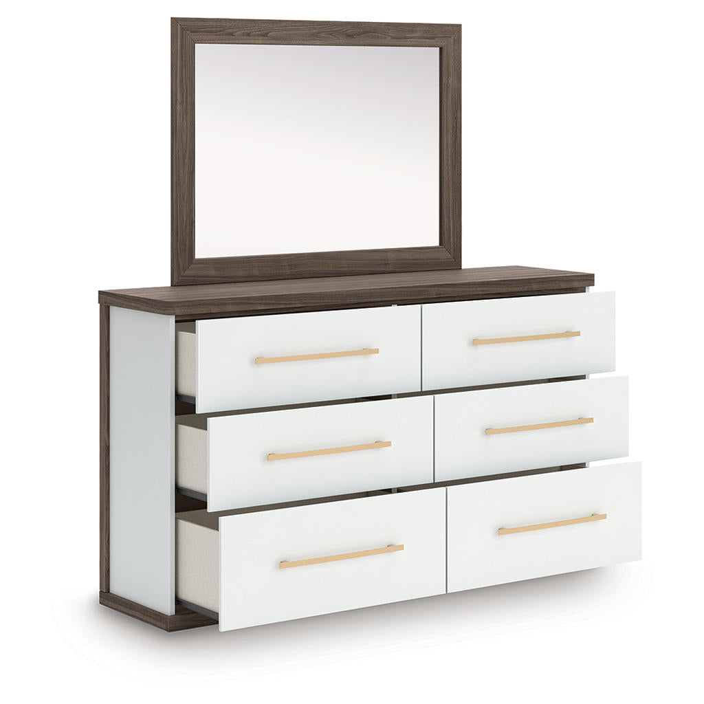 Kendanport Queen Upholstered Bed, Dresser, Mirror and Nightstand Signature Design by Ashley® Uncategorized