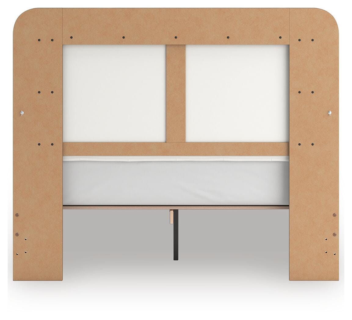 Kendanport Queen Upholstered Bed and 2 Nightstands — 3-Piece Signature Design by Ashley® Bedroom