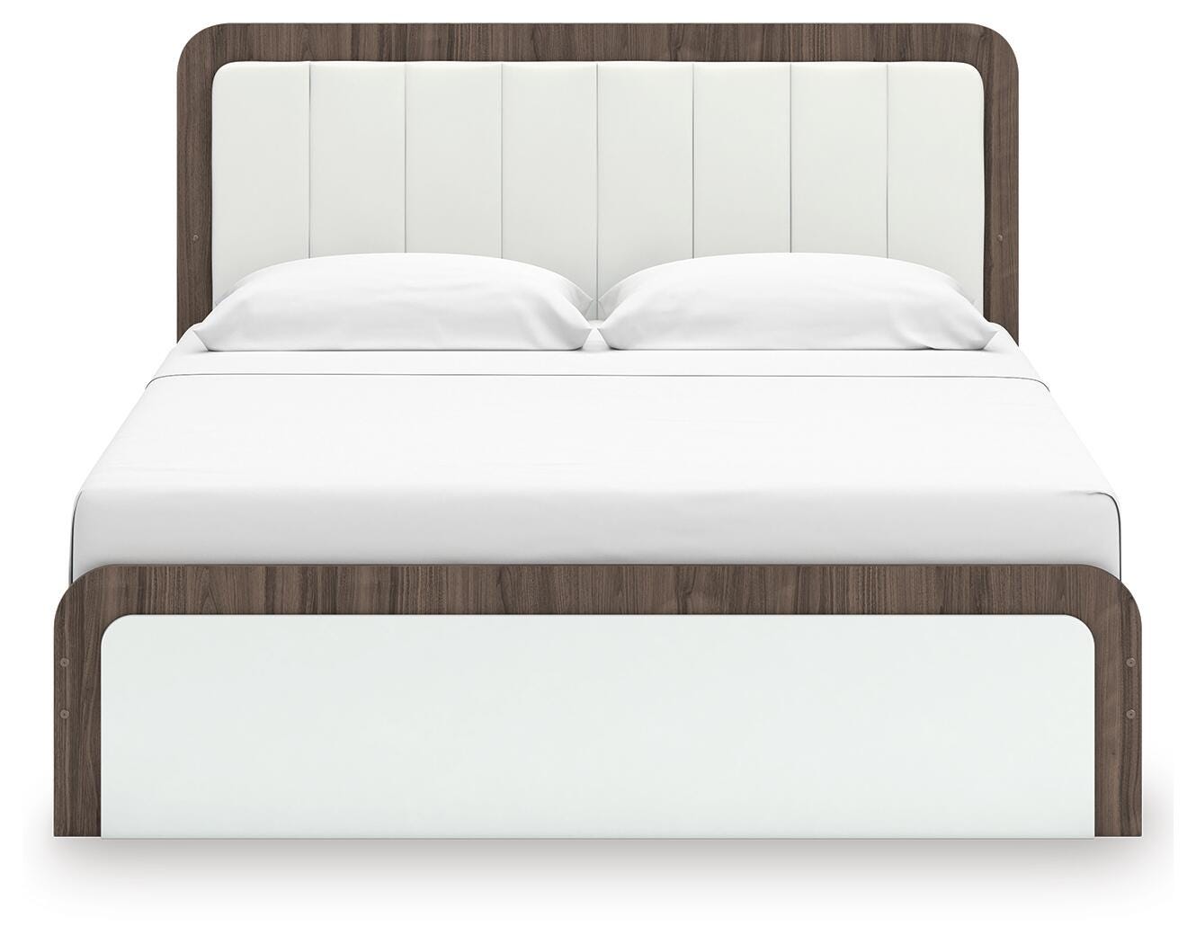 Kendanport King Upholstered Bed, Dresser and Mirror