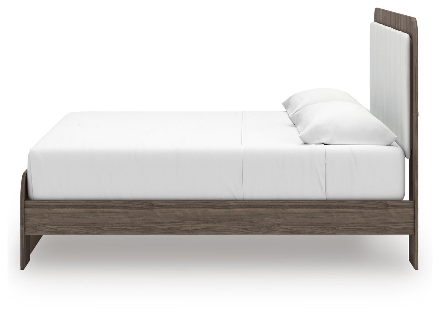 Kendanport King Upholstered Bed, Dresser and Mirror