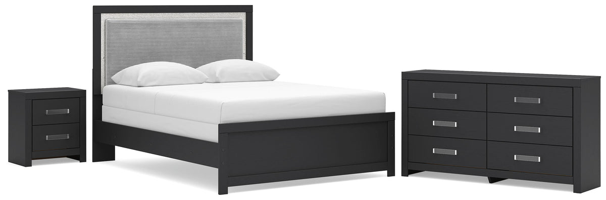 Maeling Queen Upholstered Bed, Dresser and Nightstand (1115) Signature Design by Ashley® Bedroom