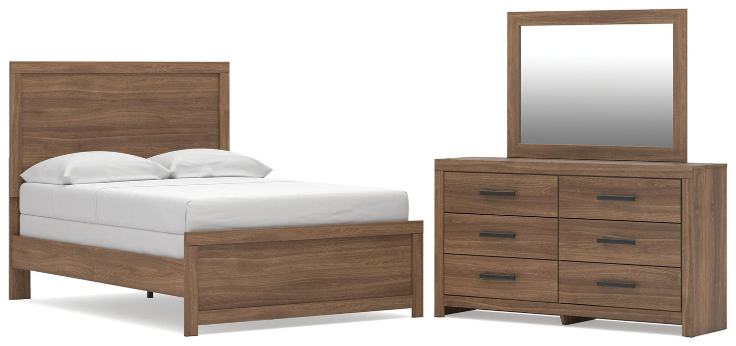 Broachmyn Full Panel Bed, Dresser and Mirror