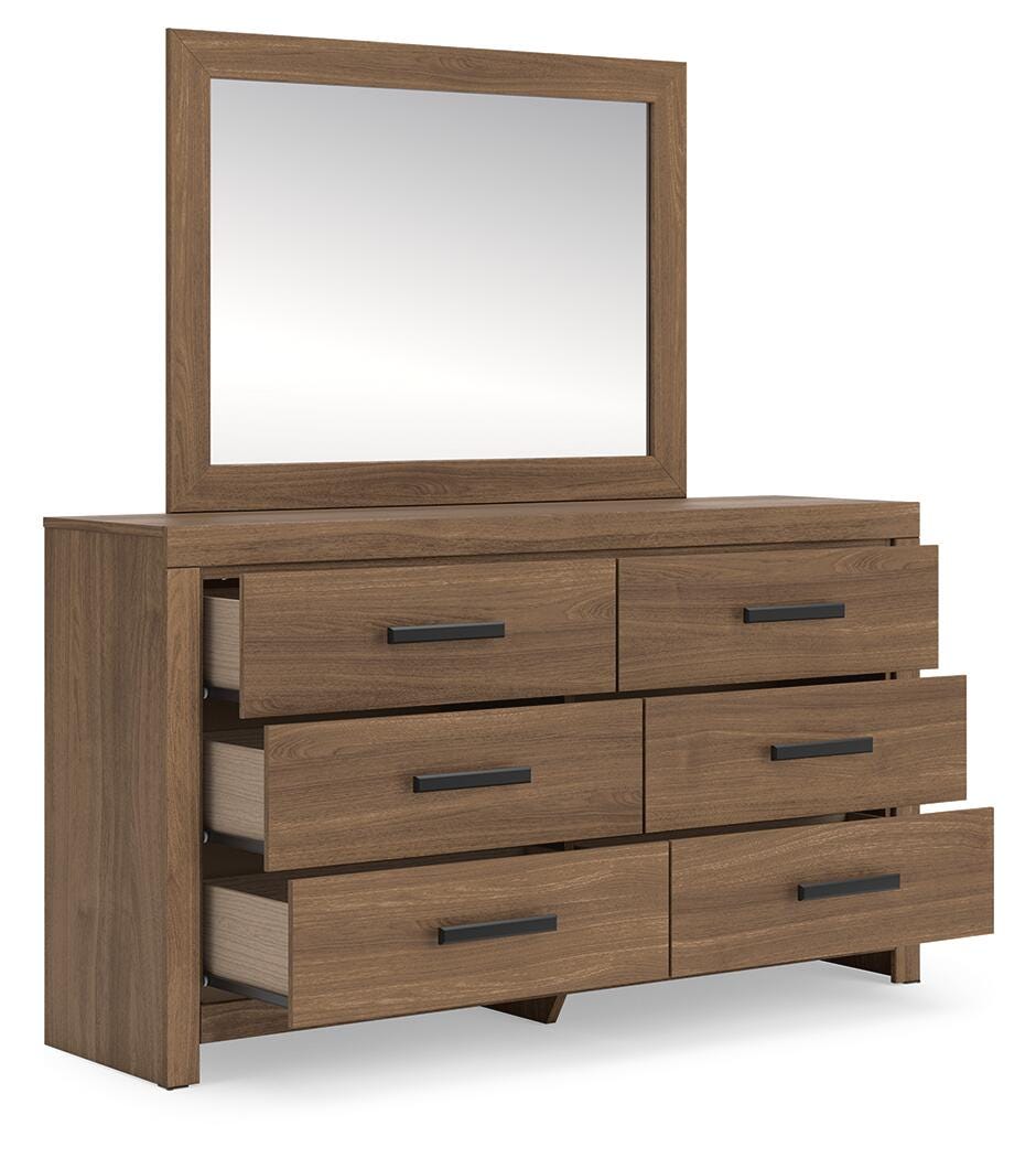 Broachmyn Full Panel Bed, Dresser and Mirror