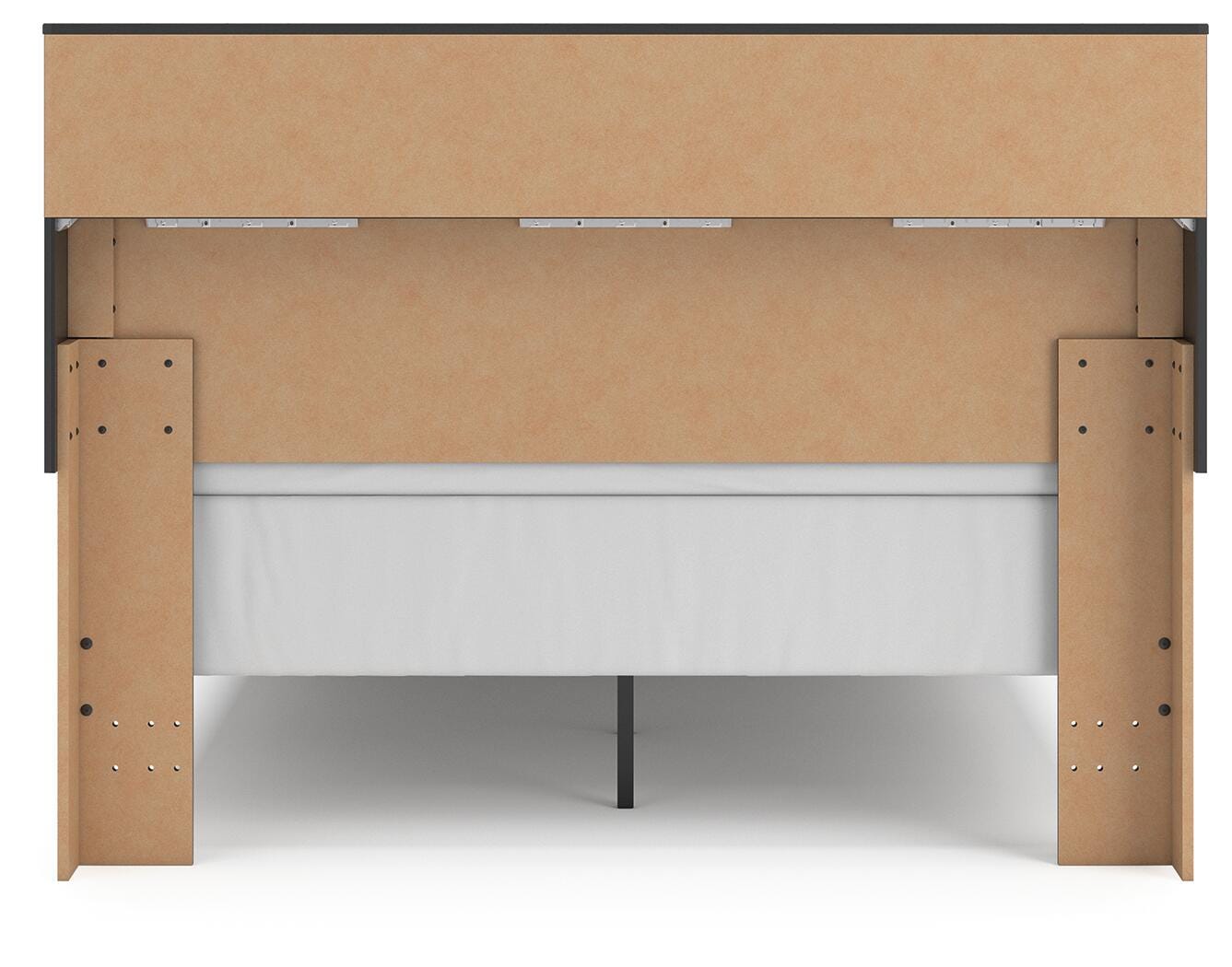 Broachmyn Queen Bookcase Panel Bed, Dresser, Mirror and Nightstand